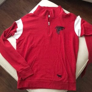 Atlanta Falcons VS Pink Quarter Zip Pullover❤️🖤